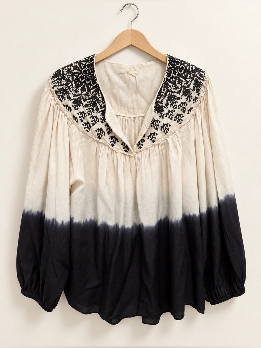 Anthropologie Floreat size large long sleeve embroidered top